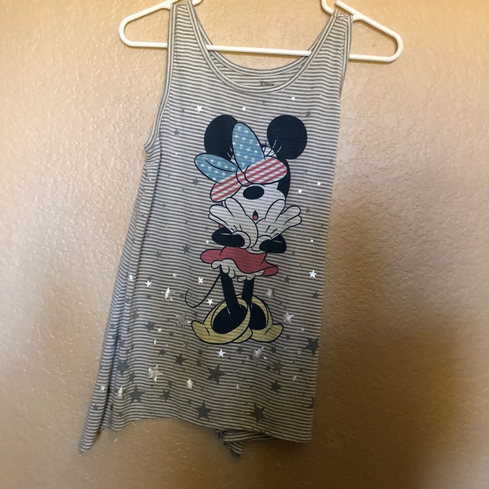 Disney Minnie Mouse gray graphic tank top XL